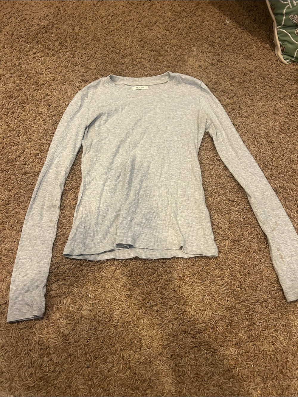 Madewell gray ribbed long sleeve
